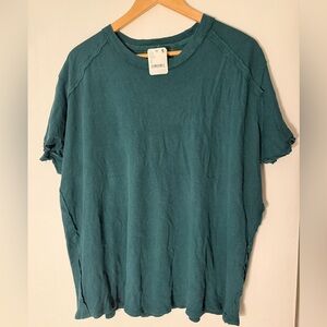 Free People Oversized Distressed Tee